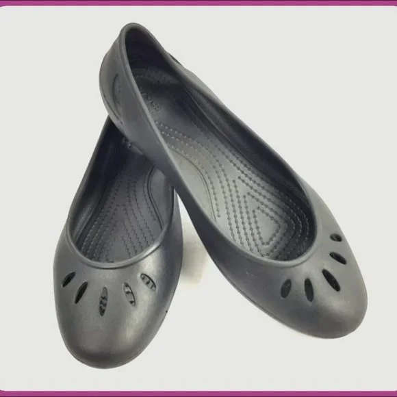 CROCS Shoes Crocs Women Kelli Flat Iconic Comfort Ballet Black